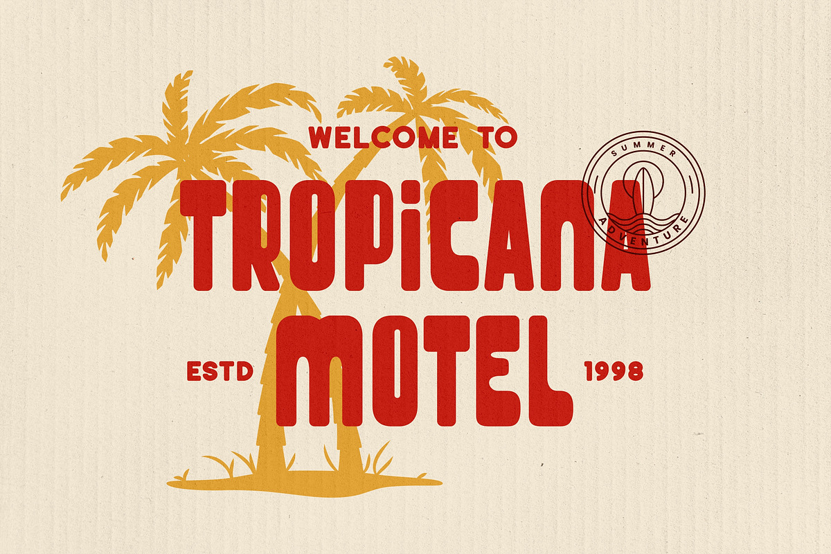 Tolusen - Bold Retro Font, a Sans Serif Font by Imoodev (Photo 2 of 5)