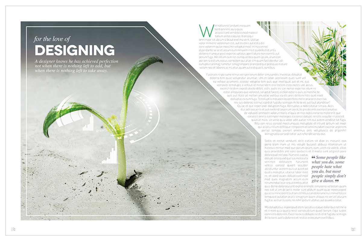Magazine Template InDesign 14, a Magazine Template by Love Graphic Design (Photo 20 of 20)