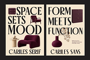 Cariles - Duo Font Sans and Serif, a Serif Font by RagamKata (Thumbnail 2 of 10)
