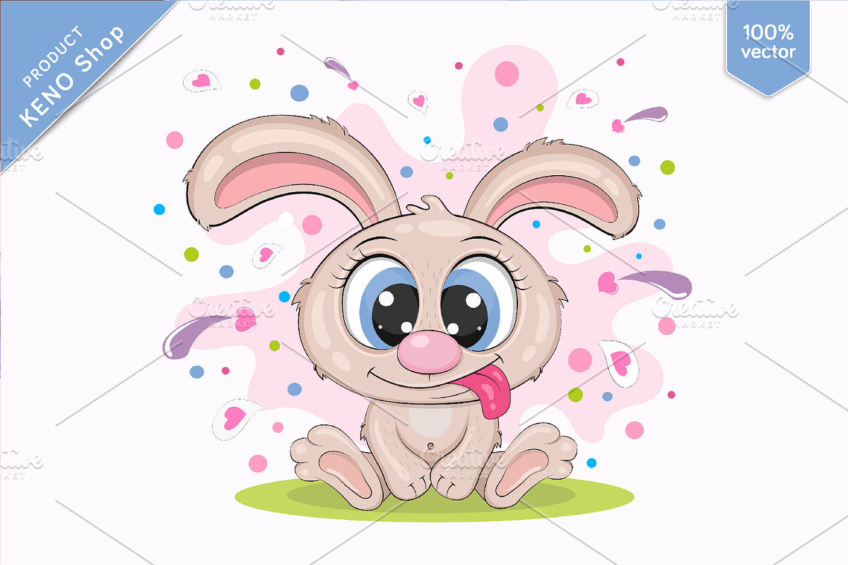 Set of cute cartoon animals, an Animal Illustration by KENO Mascots (Photo 3 of 9)