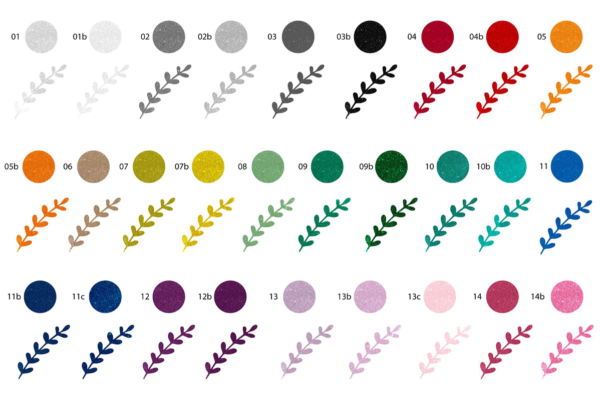 Sparkling glitter swatches 28 AI CC, a Layer Style Add-On by bigmomentsdesign (Photo 3 of 6)
