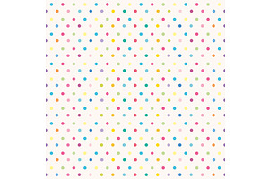 Dots Colors Pastel Pattern