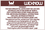 Chocolate font, a Sans Serif Font by weknow (Thumbnail 6 of 8)
