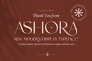 Ashora - Display Typeface, a Sans Serif Font by Godbless Studio (Thumbnail 16 of 16)