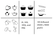 150+ Cookware Illustrations, a Food Illustration by The Journey Atelier (Thumbnail 11 of 11)
