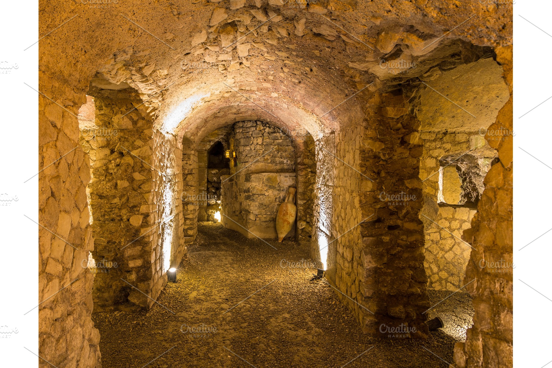 Galloroman horreum in narbonne france containing horreum, narbonne, and cave, an Architecture Photo by Leonid Andronov
