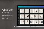 Yoga Minimal Instagram Canva, a Social Media Template by VeliusCreativeStudio (Thumbnail 7 of 9)
