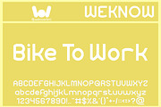 Bicycle Motion font, a Sans Serif Font by weknow (Thumbnail 2 of 8)