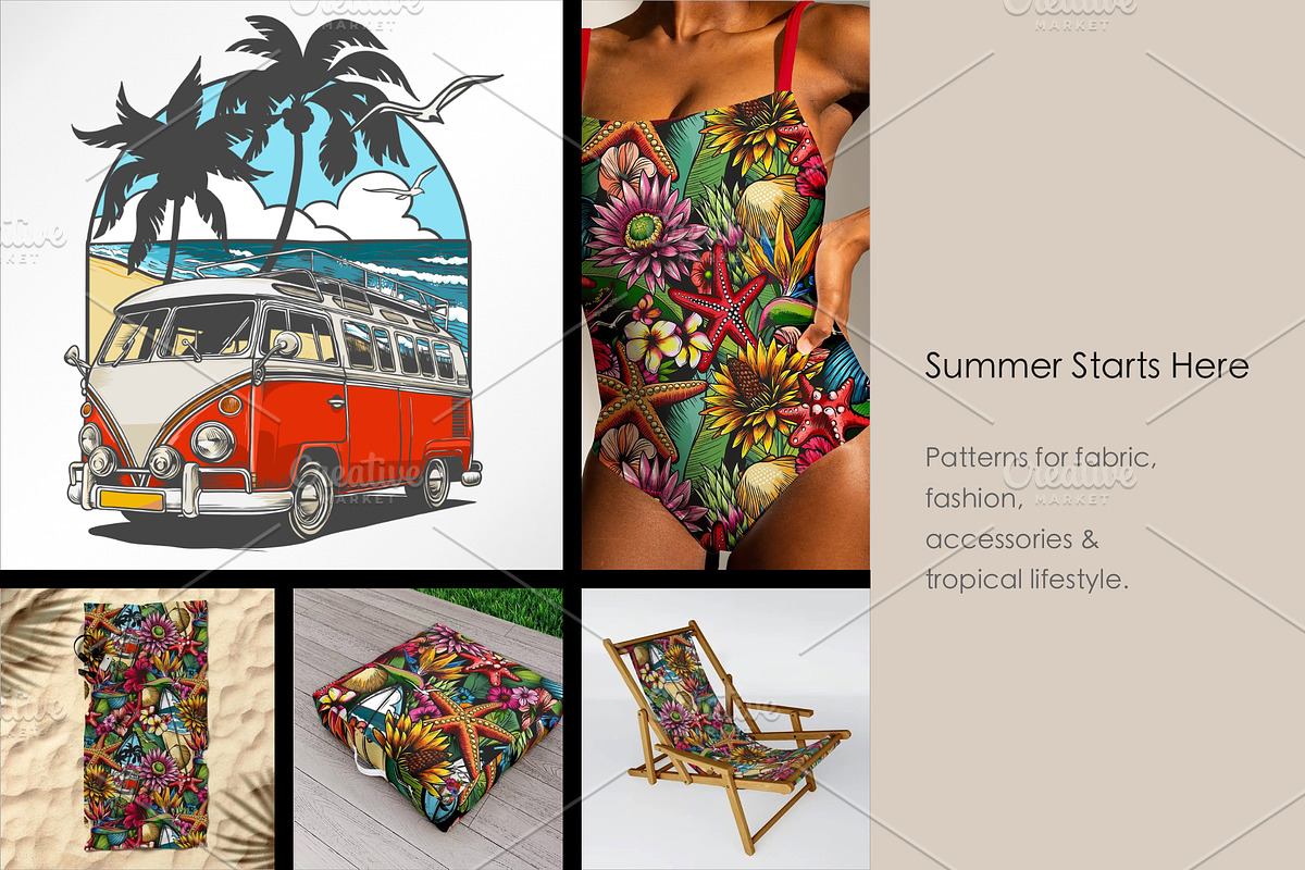 TROPIC MODE – Surface Design Kit, a Pattern Graphic by IrinaCzaran (Photo 6 of 6)
