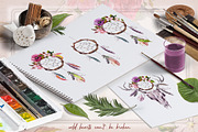 Wild soul - boho style watercolor, an Animal Illustration by Where summer is (Thumbnail 7 of 11)