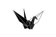 Paper Origami Crane Bird Icon, an Icon by Designer_Momina (Thumbnail 1 of 6)