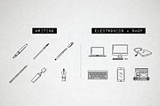 Blog Icons Pack - Social Media, an Outline Icon by Hatch Design Workshop (Thumbnail 5 of 9)