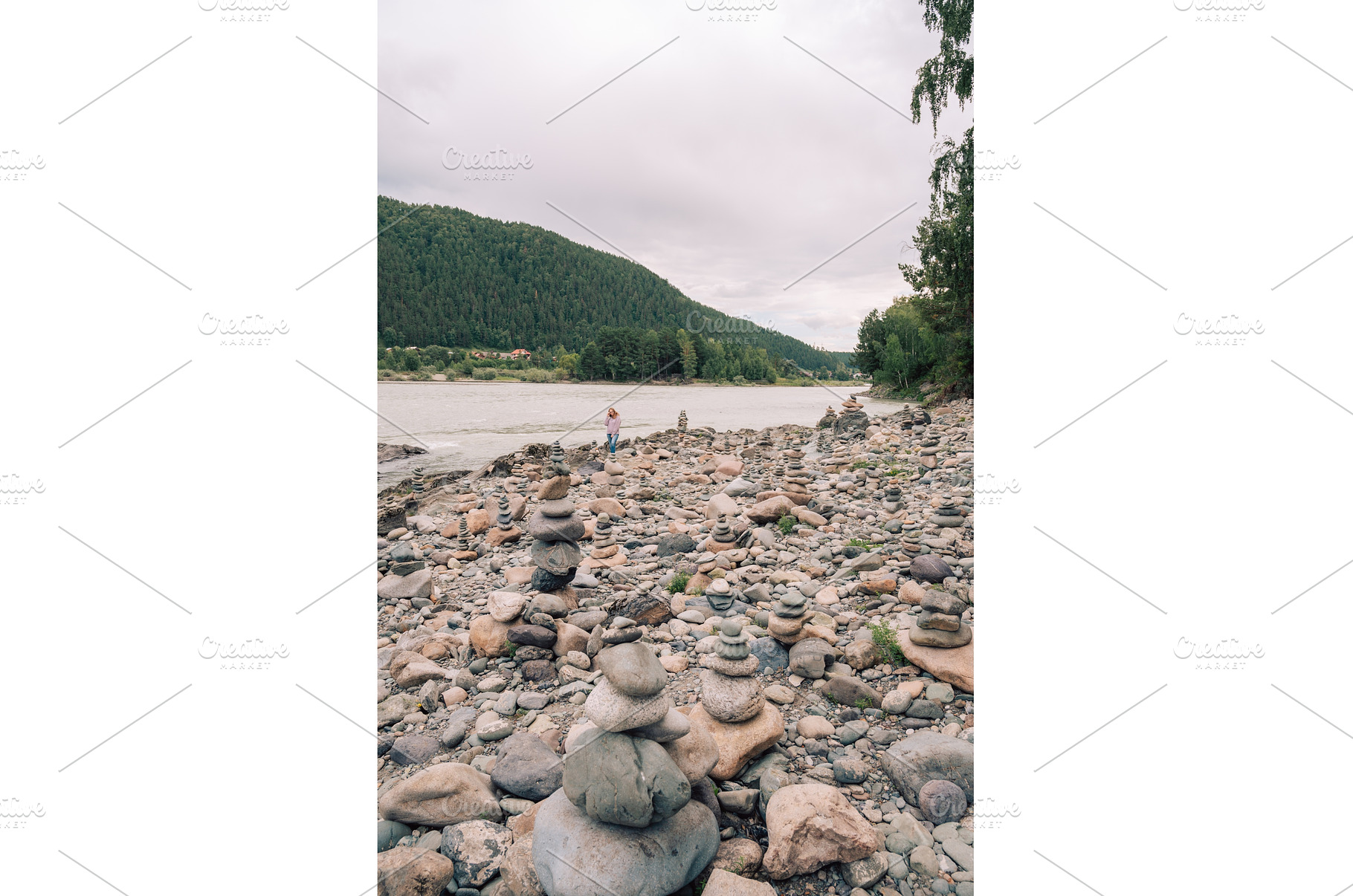 Woman at the river Katun, a Person Photo by Jan Jack Russo Media