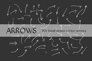 50+ Hand Drawn Vector Arrows