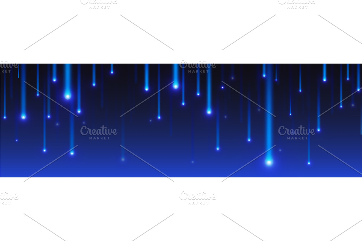 Blue tech rain background, a Technology Illustration by art PVP - market