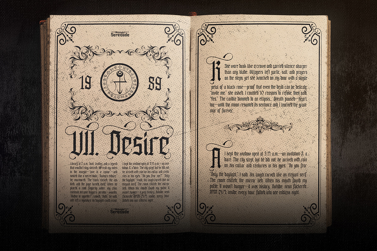 Enathica - Vampire Horror Font, a Blackletter Font by Inviline.co (Photo 15 of 15)