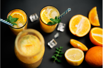 Delicious fresh orange juice, a Food & Drink Photo by Gladkov photography