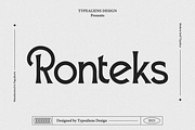 Ronteks, a Serif Font by ilhamtaro (Thumbnail 1 of 12)