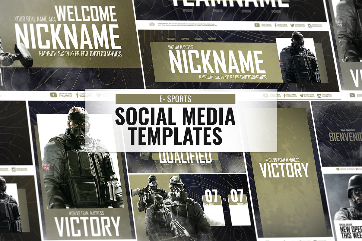 E- Sports Social Media Template, a Social Media Template by Creathift (Photo 1 of 7)