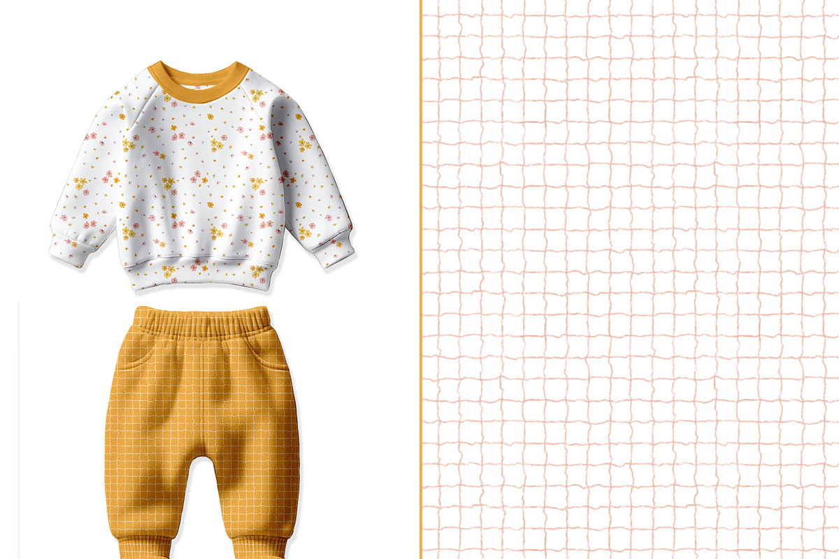 Kids floral seamless pattern checks, a Graphic by DigitalArsiart (Photo 13 of 13)