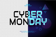 Text Effect Cyber Monday, a Layer Style Add-On by Navy Graphic (Thumbnail 2 of 2)