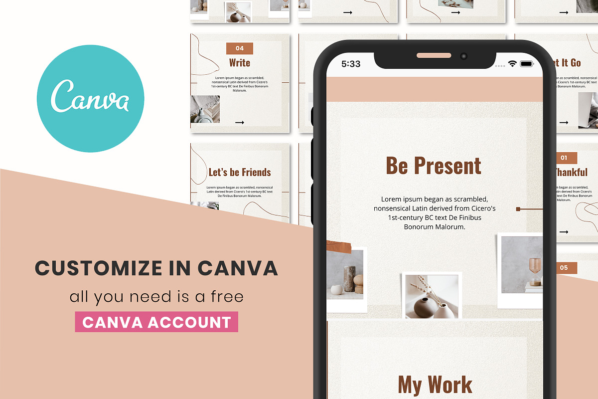 Neutral Marketing Carousel Template