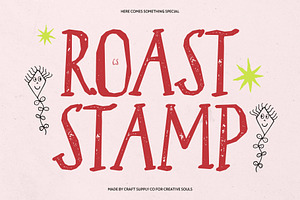 CS Roast Stamp, a Handwritten Font by Craft Supply Co.