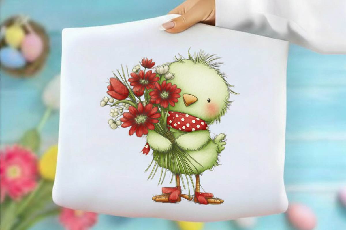 Whimsical Easter Chick Clipart, an Illustration by designcity5 (Photo 5 of 5)
