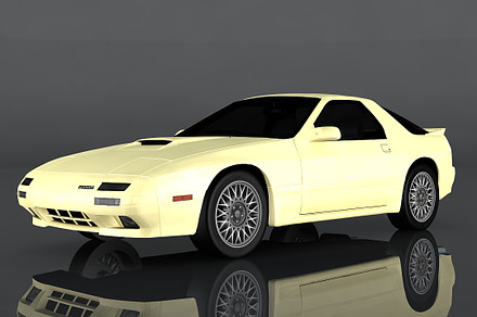 1990 Mazda RX-7, a Cars & Vehicle 3D Model by valtriiu