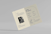 Navy Minimal Floral Funeral Program, a Brochure Template by Neermana (Thumbnail 3 of 4)