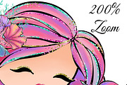 Mermaid clipart, an Animal Illustration by DarinaDigital (Thumbnail 5 of 5)