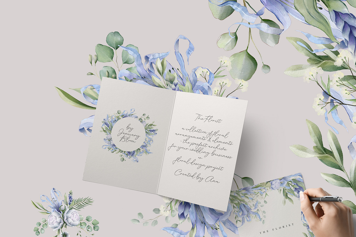 THE FLORIST Botanical Meadow Garden, a Decorative Illustration by January Bloom (Photo 12 of 26)
