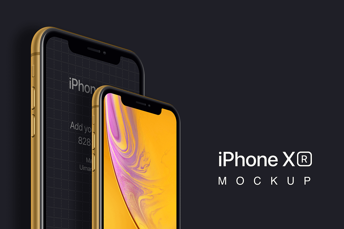 iPhone XS, XR Mockups PSD & Sketch, an iPhone Mockup by Ui Markets (Photo 23 of 27)