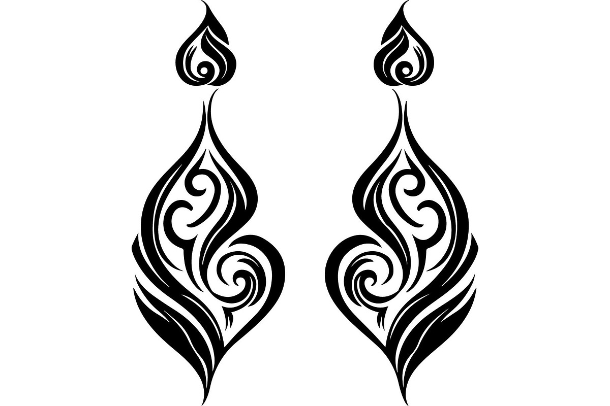 Vintage Ornamental Earrings Bundle, an Object Graphic by Gfx_Store (Photo 13 of 13)