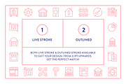 Real Estate Line Icons, an Outline Icon by Made by Made (Thumbnail 4 of 8)