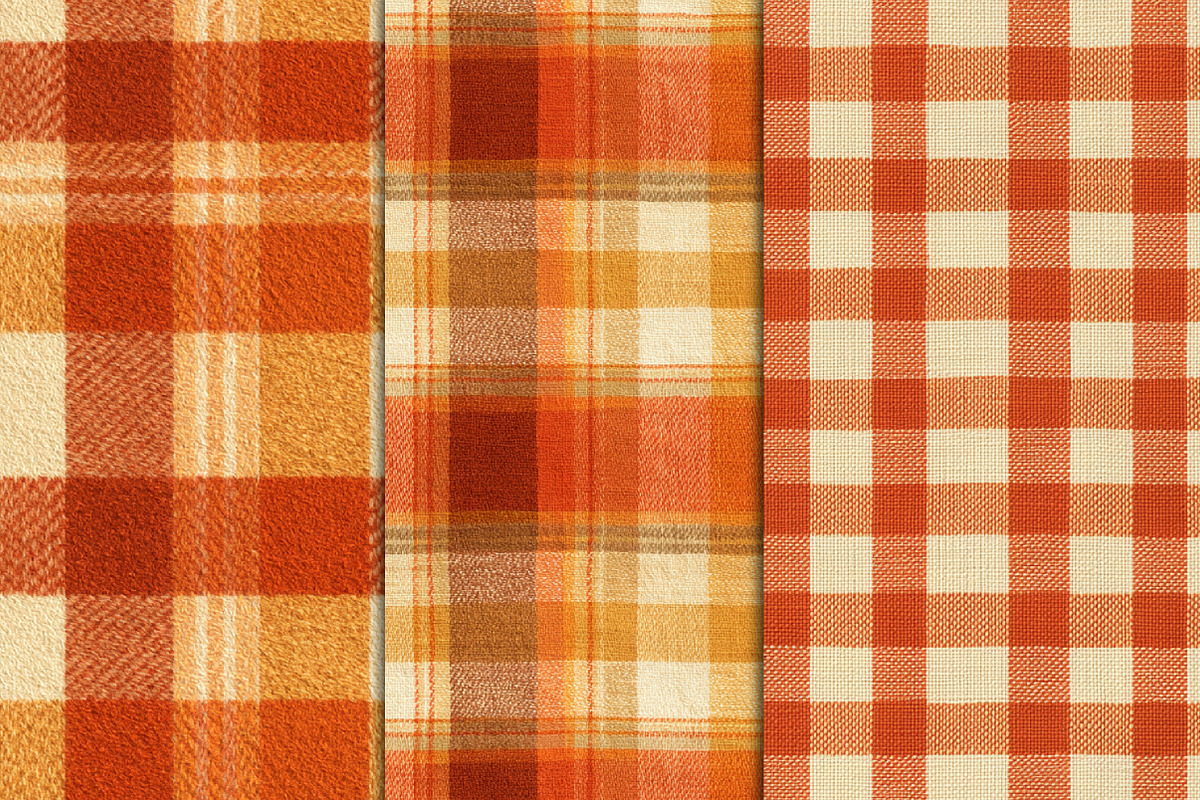 Fall Gingham Seamless Pattern, a Pattern Graphic by Black Bird Studio (Photo 6 of 6)