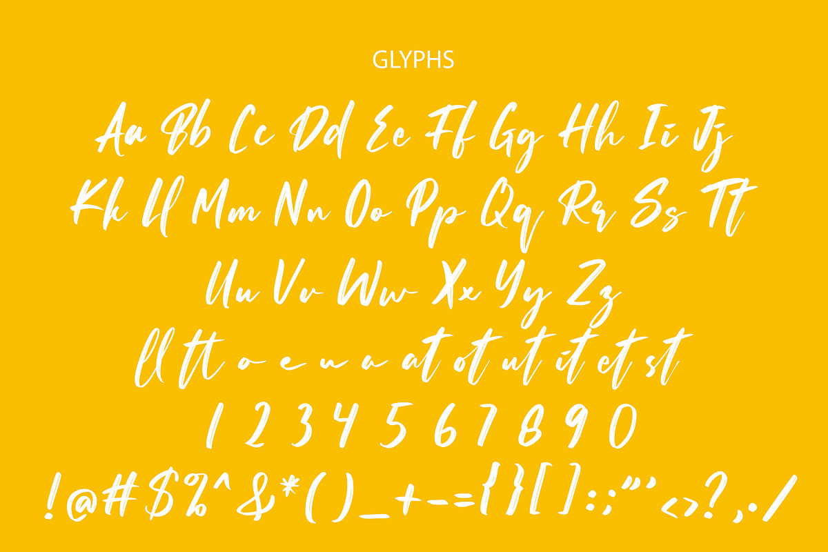 Ballitina Brushed Font, a Script Font by Lythcreative (Photo 8 of 8)