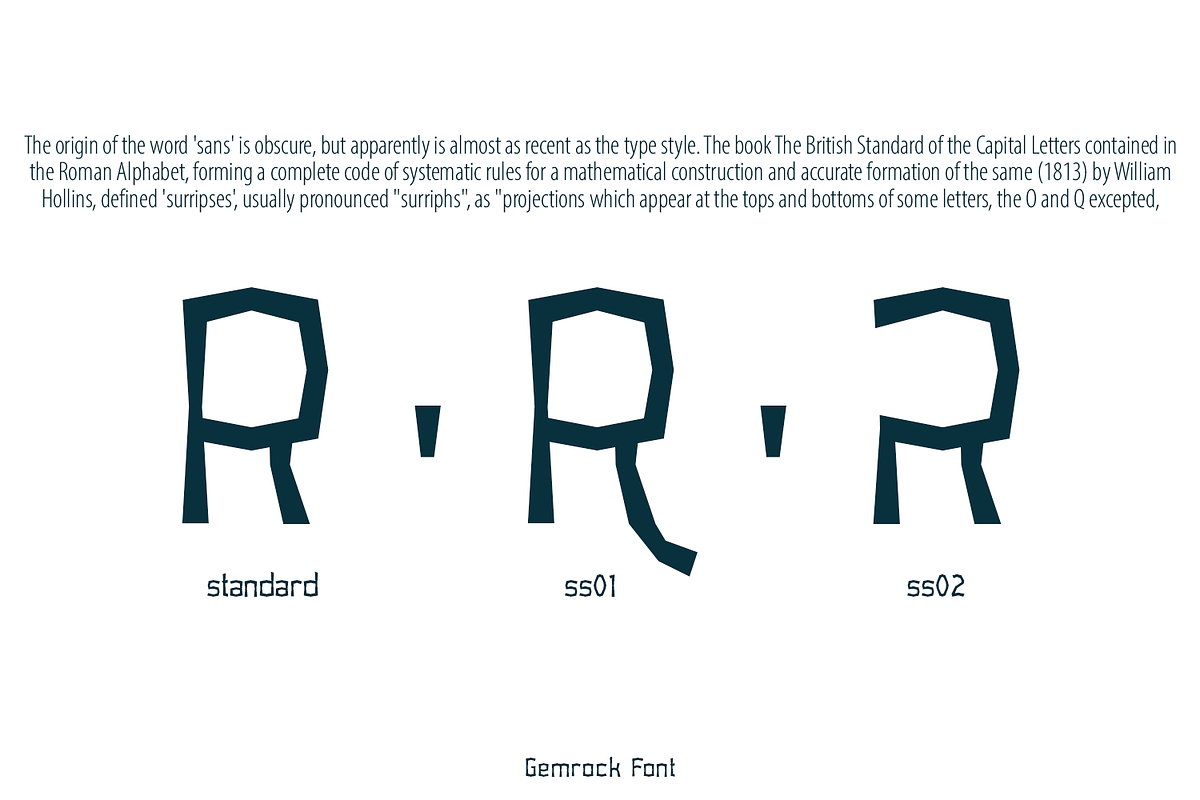 Gemrock Font Family, a Sans Serif Font by TypeClassHeroes (Photo 3 of 10)