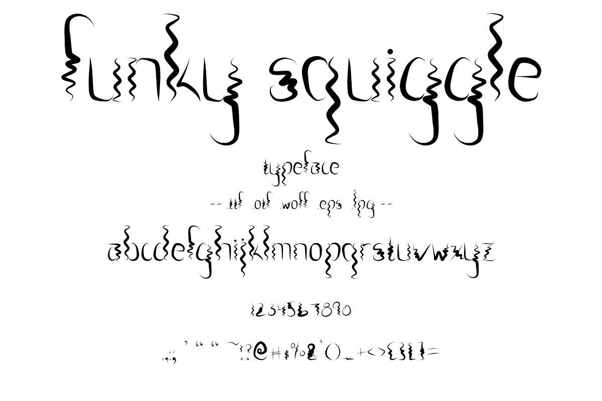 Font The Funky Squiggle Creative, a Script Font by PageLightStudios (Photo 1 of 4)