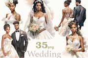 Just Married Clipart, a Person Illustration by GlamArtZhanna (Thumbnail 1 of 5)