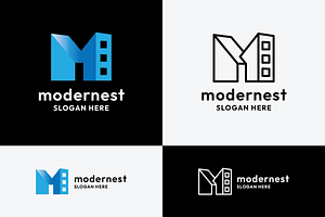 Modern Estate Letter M Logo, a Branding & Logo Template by Design_Planet