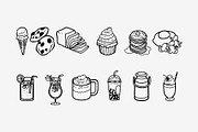 Food & Drink Doodle Illustration, an Object Graphic by SLAB! Design (Thumbnail 3 of 3)