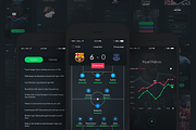 Football App UI Set, an UI Kit Template by Filip Korzycki (Thumbnail 1 of 3)