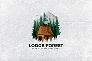 Lodge Forest Logo Template, a Branding & Logo Template by Maximum Designstudio (Thumbnail 1 of 2)