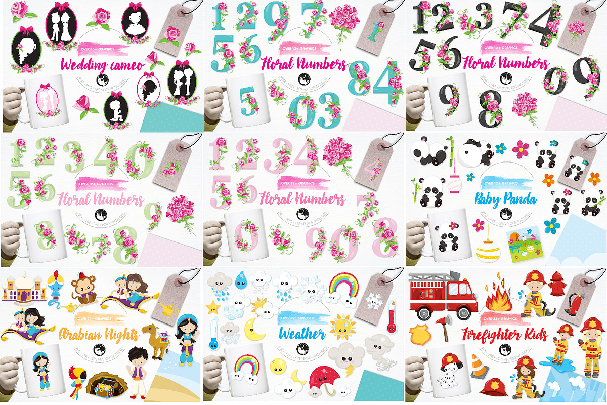 4000 in 1 - GRAPHIC GIANT BUNDLE, an Illustration by PrettyBundles (Photo 5 of 22)
