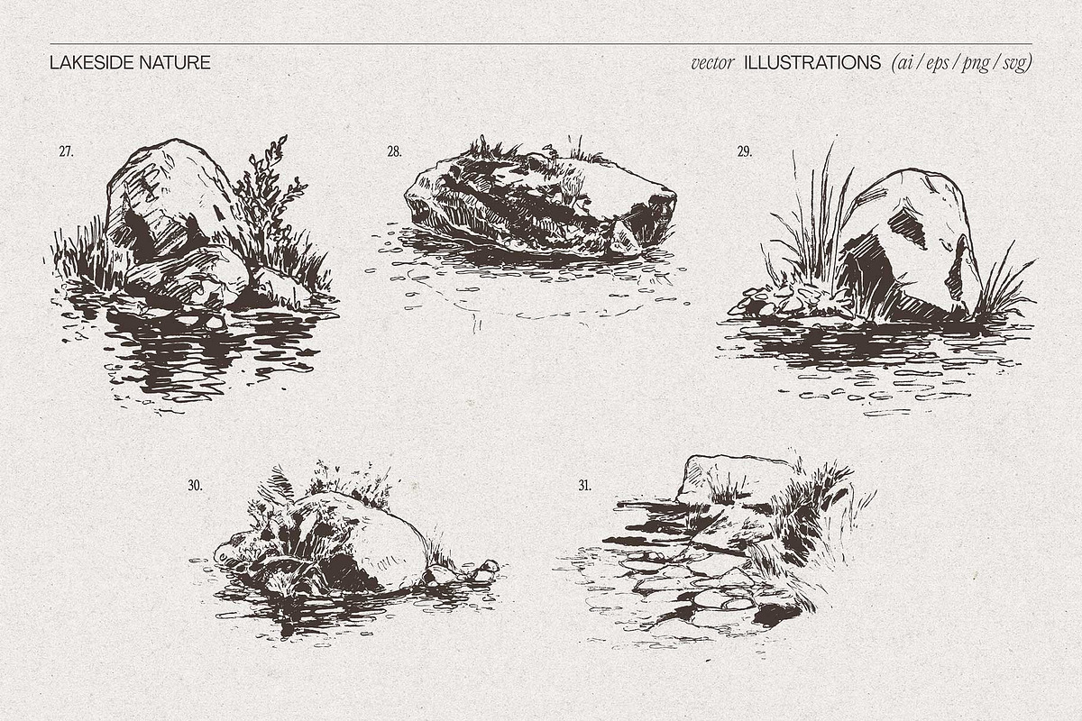 Lakeside Nature Illustrations, an Empty State Illustration by TheMountBirdStudio (Photo 16 of 17)