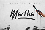 Martha Brush Typeface, a Script Font by SmartDesigns (Thumbnail 1 of 6)