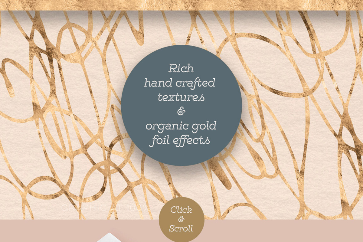 Stardust Gold Foil Stars & Textures, a Pattern Graphic by Blixa 6 Studios (Photo 3 of 3)