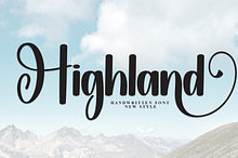 Highland | Script Font
