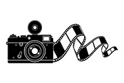 Vintage Camera Film Silhouette, an Object Illustration by yasushie (Thumbnail 5 of 31)